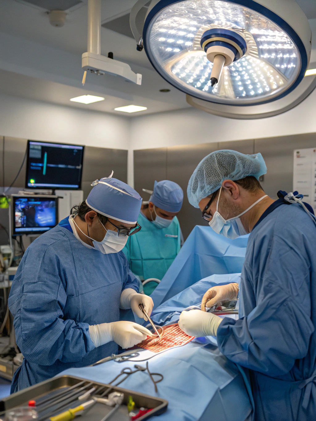 Inguinal hernia laparoscopic mesh repair illustration